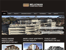 Tablet Screenshot of melkonianconstructions.com